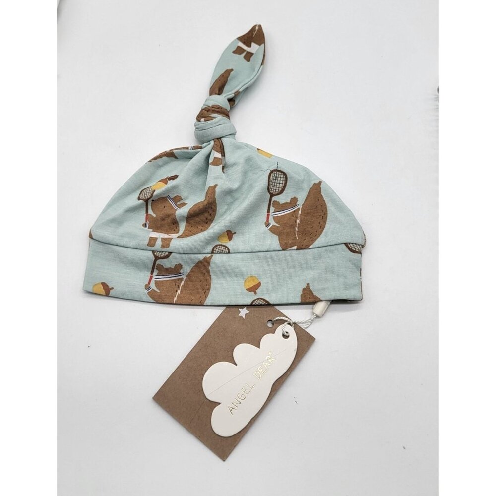 ANGEL DEAR Baby 0-3M Caps x 7 Sports, Blue, Animals, Music, Office Whimsical NWT - Picture 2 of 8